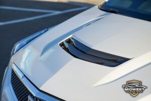 Cadillac ATS-V White getting XPEL PPF